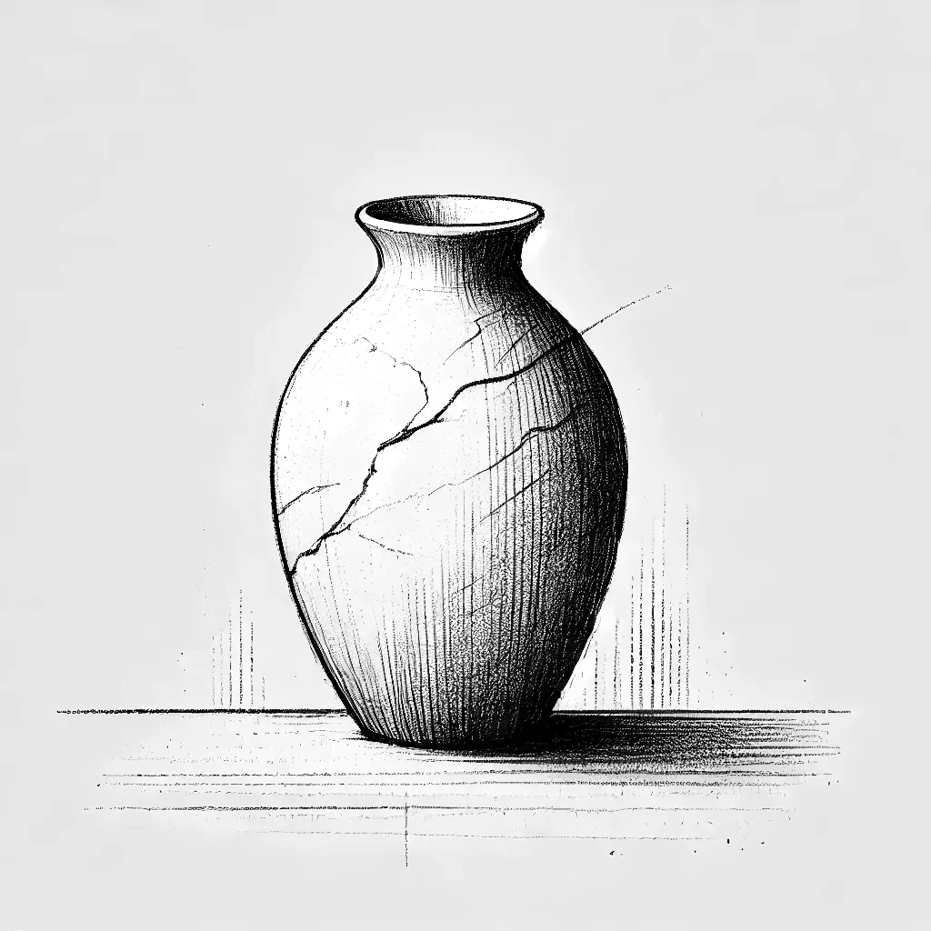 A cracked vessel.